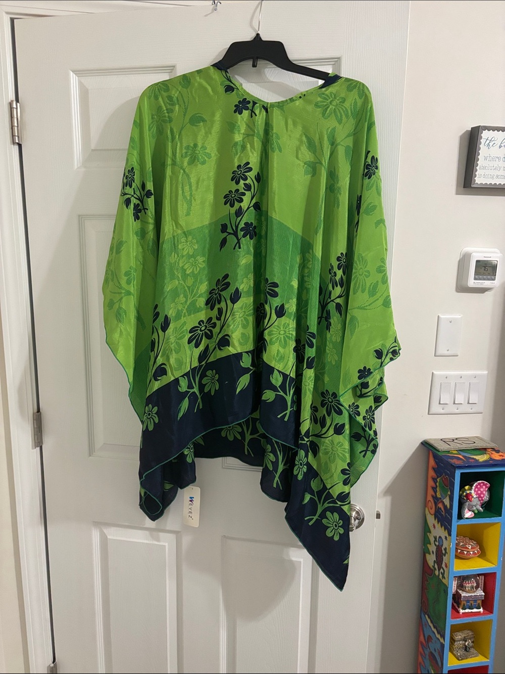 Hooded Silk Poncho